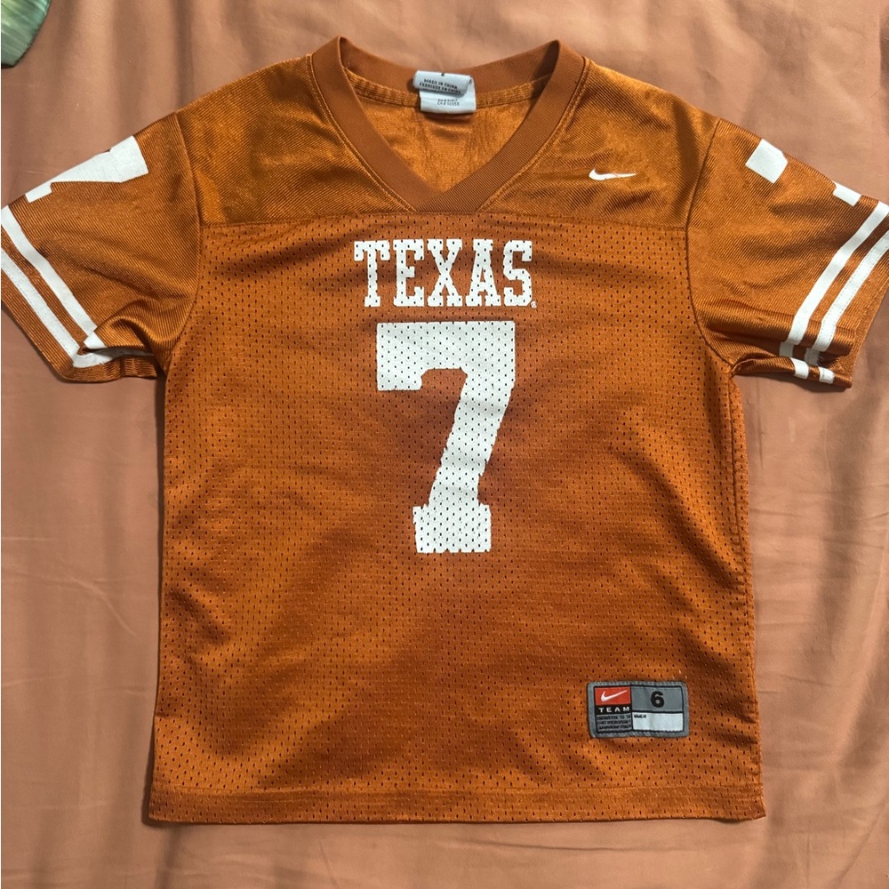 Texas kids   Orange #7  Nike Jersey